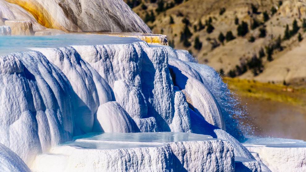 Yellowstone nemzeti park Mammoth Hot Springs